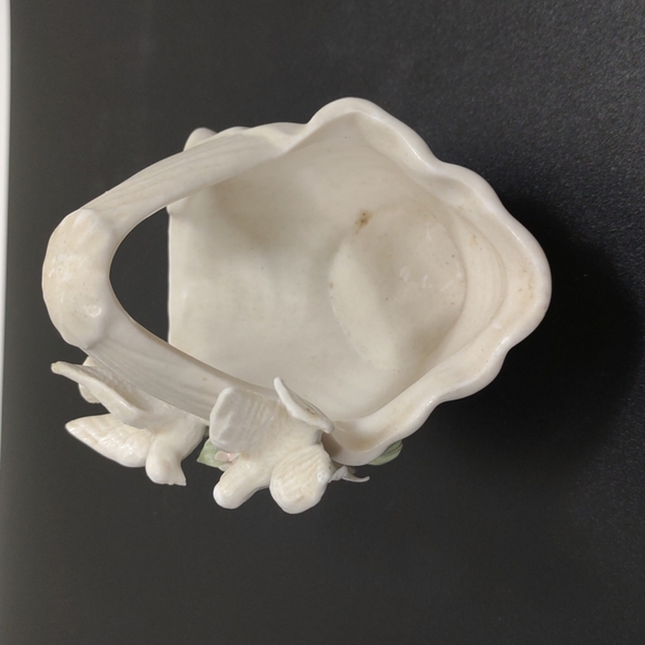 Miniature Flower Doves Basket Porcelain Fitz & Floyd? Decorative Delicate - Picture 7 of 9